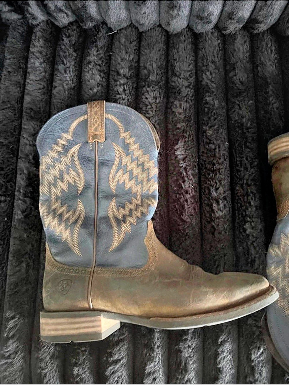 Ariat Standout Western Boot Brown & Blue US 10.5 B
